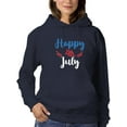 thumbnail image 1 of Happy 4Th July Garland Hoodie Women -Image by Shutterstock, Female 3X-Large, 1 of 4