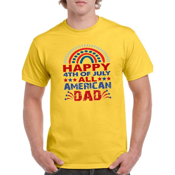 Happy 4Th Of July! America T-Shirt Men -Image by Shutterstock, Male x-Large