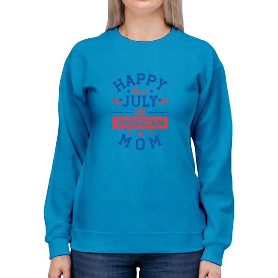 Happy 4Th Of July American Sweatshirt Women -Image by Shutterstock, Female 3X-Large
