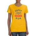 thumbnail image 1 of Happy 4Th Of July American T-Shirt Women -Image by Shutterstock, Female 4X-Large, 1 of 4