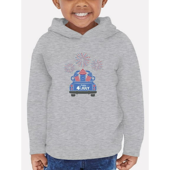 Happy 4Th Of July Fireworks Hoodie Toddler -Image by Shutterstock,  2 Toddler