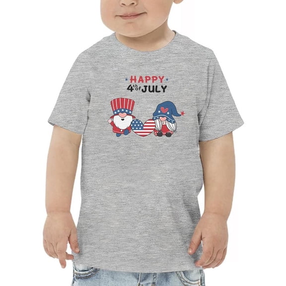 Happy 4Th Of July Gnomes T-Shirt Toddler -Image by Shutterstock,  5 Toddler