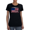 thumbnail image 1 of Happy 4th, Independence Day T-Shirt Women -Image by Shutterstock, Female 4X-Large, 1 of 4
