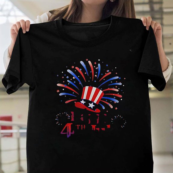 Happy 4th July America Celebrating Freedom Patriotic Independ T-Shirt Unisex, up to 5XL