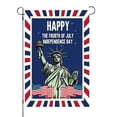 thumbnail image 1 of Happy 4th of July Garden Flag - Colorful Fireworks Patriotic Celebration- Memorial Day Independence Day, Yard Outdoor Decorative Double Sided Flag - 12 x 18 Inches (B), 1 of 6