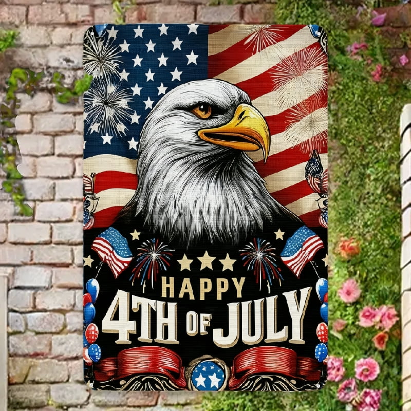 Personalized 4th of July Metal Sign – Vintage Truck “250 Years of Freedom” Custom Family Name Patriotic Decor main image 1