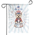 thumbnail image 1 of Happy 4th of July Patriotic Cairn Terrier Marching Band Uniform Balloons Fireworks Garden Flag 12x18in Double Sided Cairns Dog Lover Outdoor Decor - 13009, 1 of 5
