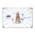 thumbnail image 1 of Happy 4th of July Patriotic Cocker Spaniel Marching Band Uniform Balloons Fireworks Horizontal Metal Aluminum Sign Cockers Dog Lover Gifts Wall Art Home Decor - 13009, 1 of 5