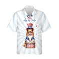 thumbnail image 1 of Happy 4th of July Patriotic Shetland Sheepdog Marching Band Uniform Balloons Fireworks Hawaiian Shirt Breathable Summer Unisex Merch Sheltie Dog Lover Gifts - 13009, 1 of 6