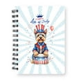 thumbnail image 1 of Happy 4th of July Patriotic Yorkshire Terrier Marching Band Uniform Balloons Fireworks Spiral Bound Journal Yorkie Dog Lover Gifts 5x7in Spiral Notebook - 13009, 1 of 5