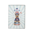 thumbnail image 1 of Happy 4th of July Patriotic Yorkshire Terrier Marching Band Uniform Balloons Fireworks Travel Passport Wallet Yorkie Dog Lover Gifts PU Leather Passport Holder Cover - 13009, 1 of 5
