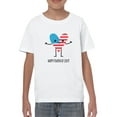 thumbnail image 1 of Happy 4th Of July Cartoon Heart T-Shirt Juniors -Image by Shutterstock,  x-Large, 1 of 4