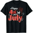 thumbnail image 1 of Happy 4th Of July Fireworks Freedom Patriotic Women Kids Men T-Shirt, 1 of 4