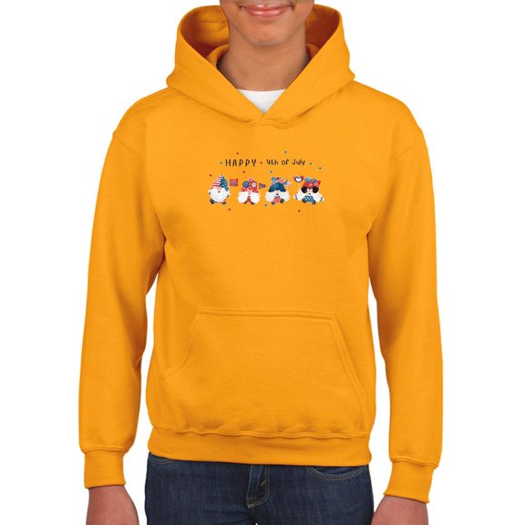 Happy 4th Of July!! Hoodie Juniors -Image by Shutterstock, Small