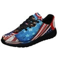 thumbnail image 1 of Happy 4th Of July Rottweiler Patriotic Dog American flag Shoes Sneakers Black Size 9, 1 of 7