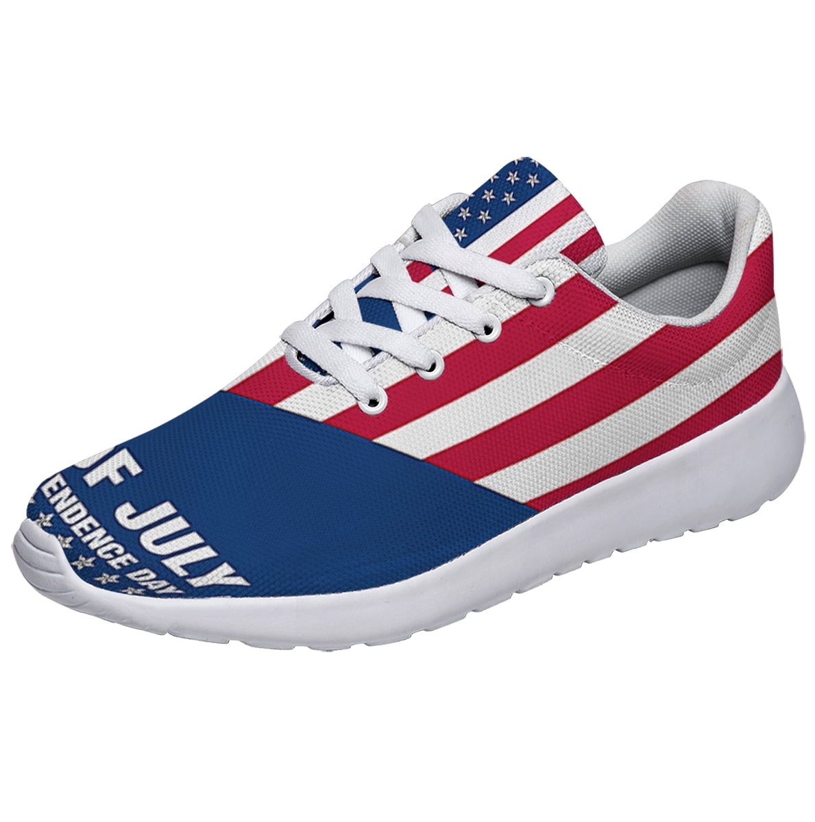 Happy 4th Of July Shoes Independence Day Print Sneakers Lightweight  Comfortable Running Shoes for Men Women White Size 9 - Walmart.com