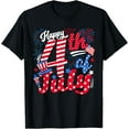 thumbnail image 1 of Happy 4th Of July US Flag American 4th Of July Independence T-Shirt TShirt, 1 of 4