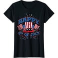 thumbnail image 1 of Happy 4th Of July US Flag Liberty American 4th Of July T-Shirt, 1 of 3