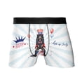 thumbnail image 1 of Happy 4th of July Patriotic Afghan Hound Marching Band Uniform Balloons Fireworks All Over Print Boxer Briefs Underwear for Men Dad Dog Lover - 13009, 1 of 6
