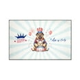 thumbnail image 1 of Happy 4th of July Patriotic Bullmastiff Marching Band Uniform Balloons Fireworks Indoor Rug Dog Lover Carpet Living Bed Room Sofa Home Decor - 13009, 1 of 5