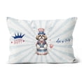 thumbnail image 1 of Happy 4th of July Patriotic Shih Tzu Marching Band Uniform Balloons Fireworks Pillow Cushion Double Sided Lion Dog Lover Gifts Throw Pillow - 13009, 1 of 4