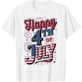 thumbnail image 1 of Happy 4th of July T-Shirt Tee, 1 of 4