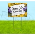 thumbnail image 1 of Happy 50Th Anniversary (18" x 24") Yard Sign, Includes Metal Step Stake, 1 of 6