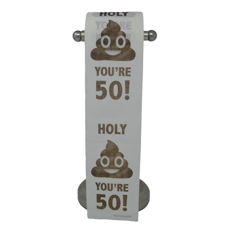 Happy 50th Birthday Toilet Paper Prank Funny Gag Gift!