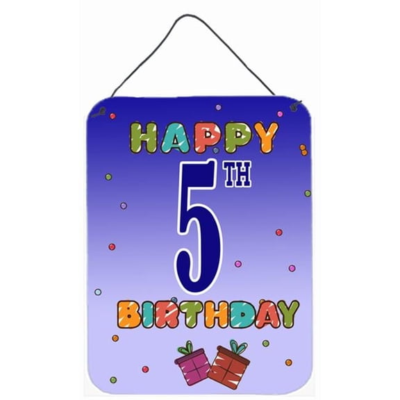 Happy 5Th Birthday Wall and Door Hanging Prints