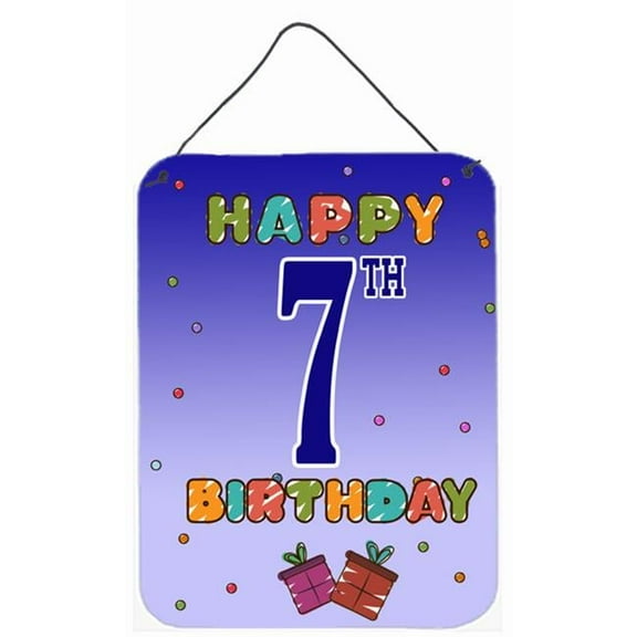 Happy 7Th Birthday Wall and Door Hanging Prints
