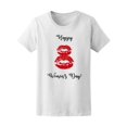 thumbnail image 1 of Happy 8 Women Day! Red Lips T-Shirt Women -Image by Shutterstock, Female Medium, 1 of 2