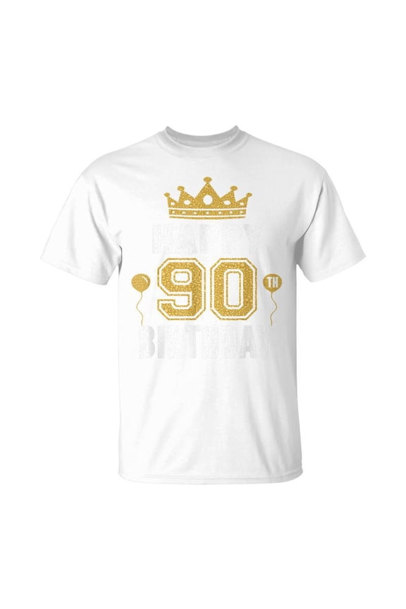 Happy 90Th Birthday Idea For 90 Years Old Man And Woman Unisex Jersey Crewneck Tshirt