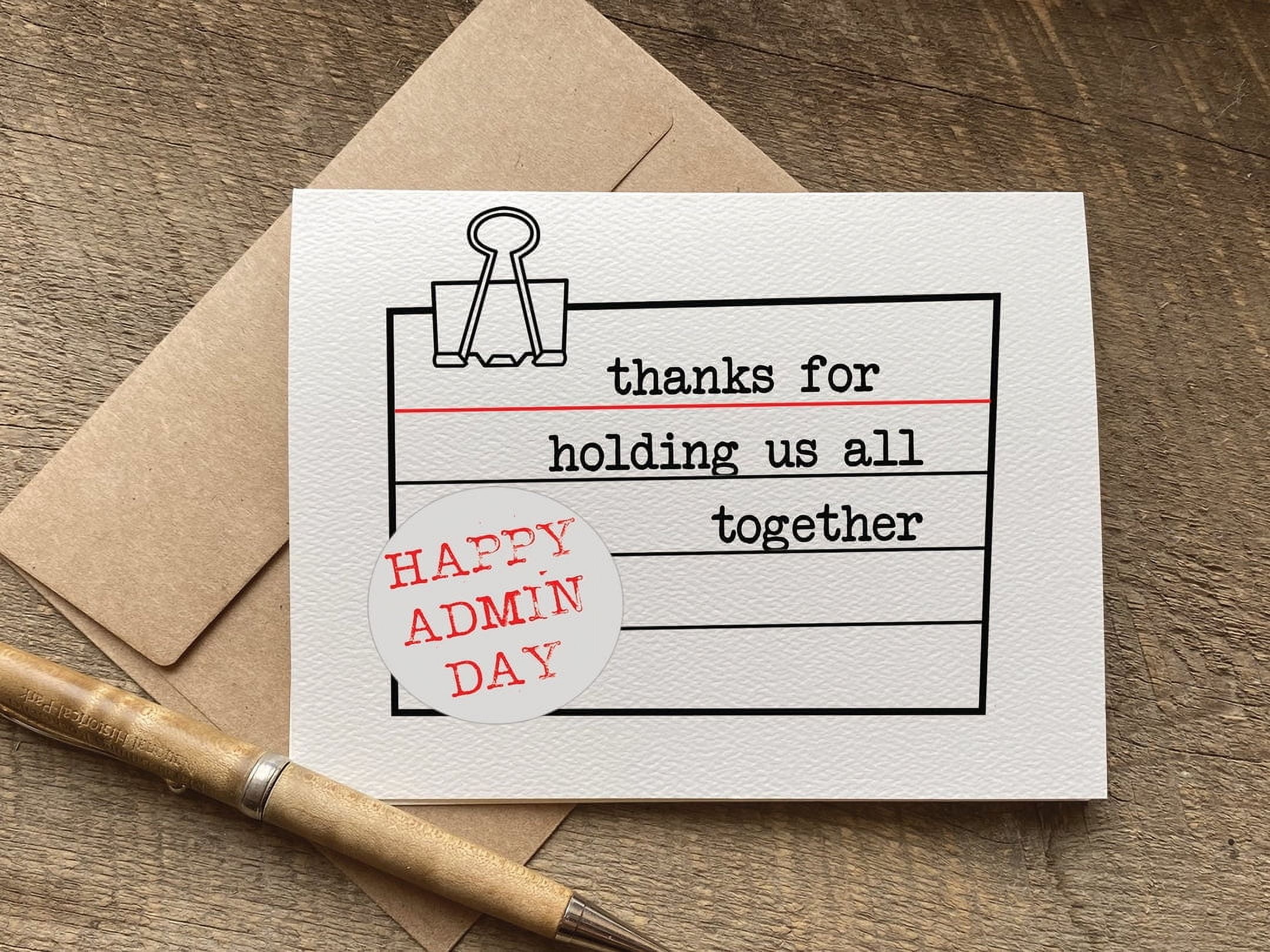Happy Admin Day Greeting Card - 