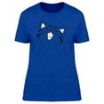 thumbnail image 1 of Happy Adorable Kitten Doodle T-Shirt Women -Image by Shutterstock, Female Medium, 1 of 2