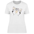 thumbnail image 1 of Happy Adorable Kitten Doodle T-Shirt Women -Image by Shutterstock, Female Medium, 1 of 2
