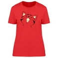 thumbnail image 1 of Happy Adorable Kitten Doodle T-Shirt Women -Image by Shutterstock, Female Small, 1 of 2