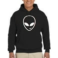 thumbnail image 1 of Happy Alien  Hoodie Men -GoatDeals Designs, Male Large, 1 of 4