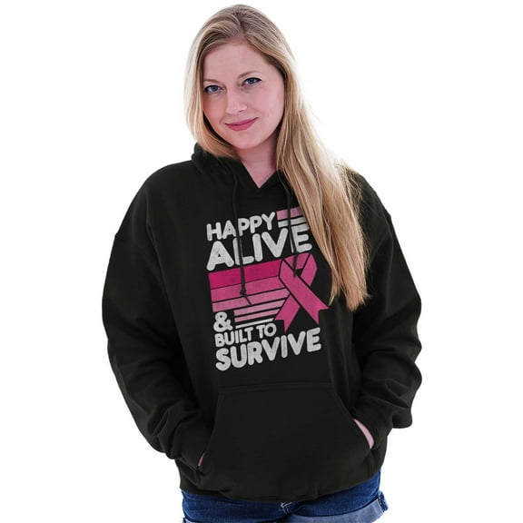 Happy Alive Built To Survive Warrior Hoodie Sweatshirt Women Brisco Brands L