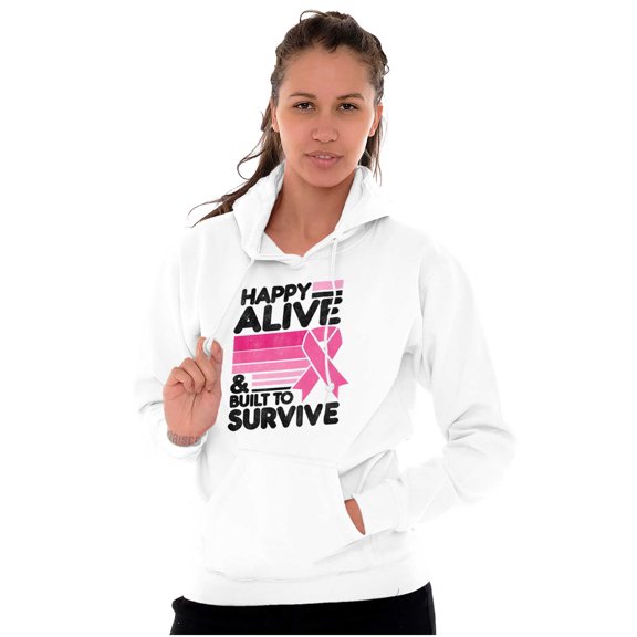 Happy Alive Built To Survive Warrior Hoodie Sweatshirt Women Brisco Brands L