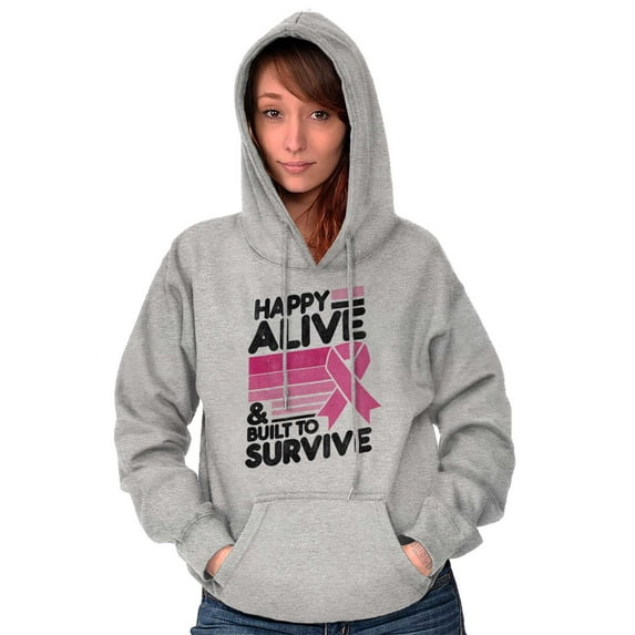 Happy Alive Built To Survive Warrior Women Plus Size Graphic Pullover Hoodie Brisco Brands 3X