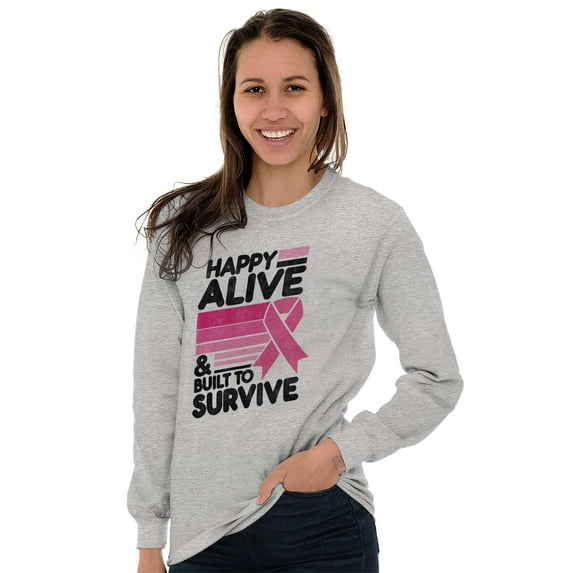 Happy Alive Built To Survive Warrior Women's Long Sleeve T Shirt Brisco Brands M
