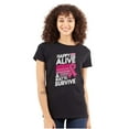 thumbnail image 1 of Happy Alive Built To Survive Warrior Womens Fitted Plus Size Graphic Tee Brisco Brands 2X, 1 of 5
