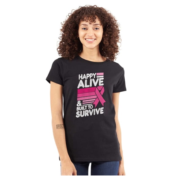 Happy Alive Built To Survive Warrior Womens Fitted Plus Size Graphic Tee Brisco Brands 2X