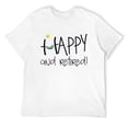 thumbnail image 1 of Happy And Retired Funny Retirement Round Neck T-Shirt White 4X-Large, 1 of 5