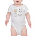 thumbnail image 1 of Happy Animals Bodysuit Infant -Image by Shutterstock,  18 Months, 1 of 4