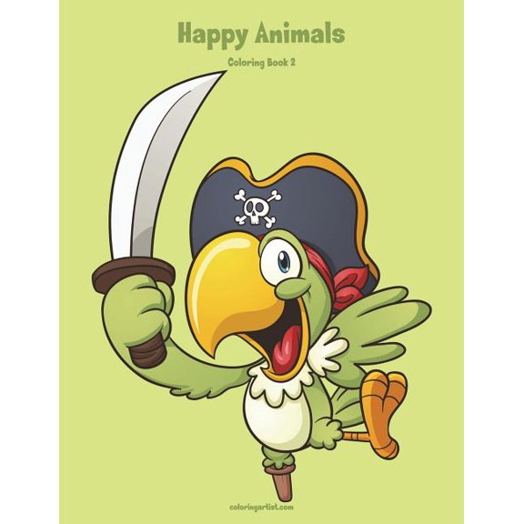 Happy Animals Coloring Book 2, (Paperback)
