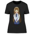 thumbnail image 1 of Happy Anime Girl  T-Shirt Women -Image by Shutterstock, Female x-Large, 1 of 2