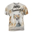 thumbnail image 1 of Happy Anniversary Chihuahua Celebrates Wedding Love Family Party All Over Print 3D Shirt Unisex Merch Dog Lover Gifts Idea - 01015, 1 of 6