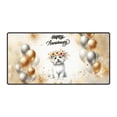 thumbnail image 1 of Happy Anniversary Maltese Celebrates Wedding Love Family Party Desk Mat Full Keyboard Mouse Pad Maltese Dog Lover Gifts Idea Large Mousepad - 01015, 1 of 5