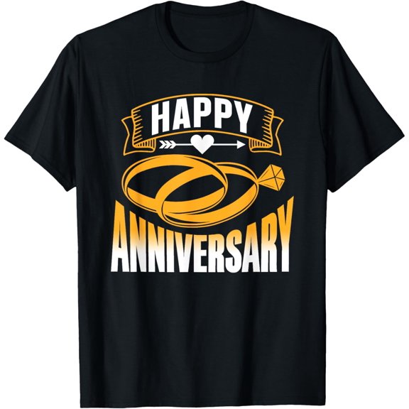 Happy Anniversary Marriage Cute Years Wedding Anniversary T-Shirt